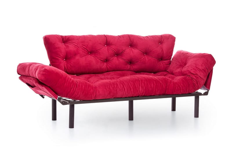 3:n ist Vuodesohva Aitze - Punainen - Huonekalut - Sohva - Vuodesohva - 3 istuttava vuodesohva