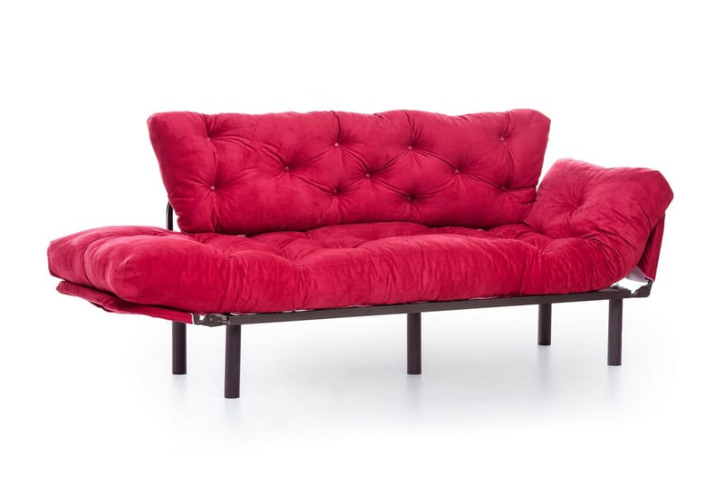 3:n ist Vuodesohva Aitze - Punainen - Huonekalut - Sohva - Vuodesohva - 3 istuttava vuodesohva