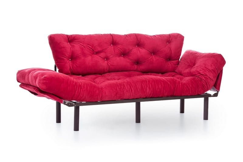 3:n ist Vuodesohva Aitze - Punainen - Huonekalut - Sohva - Vuodesohva - 3 istuttava vuodesohva