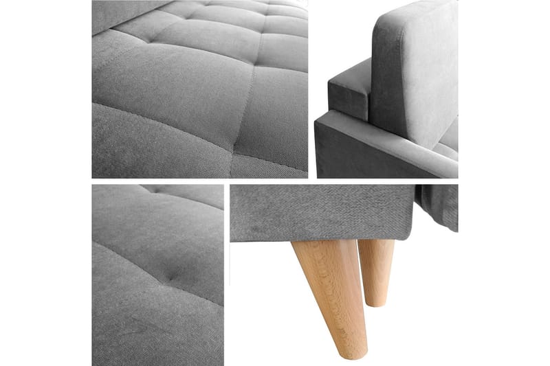 3:n ist Vuodesohva Nelas - Sininen - Huonekalut - Sohva - Vuodesohva - 3 istuttava vuodesohva