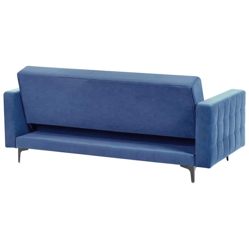 3-istuttava Vuodesohva Aberdeen - Sininen, Musta/Sametti - Huonekalut - Sohva - Vuodesohva - 3 istuttava vuodesohva