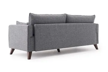 Antigua 3-istuttava vuodesohva 150x190 cm kangasta - Harmaa - Huonekalut - Sohva - Vuodesohva - 3 istuttava vuodesohva
