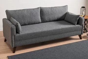 Antigua 3-istuttava vuodesohva 150x190 cm kangasta - Harmaa - Huonekalut - Sohva - Vuodesohva - 3 istuttava vuodesohva