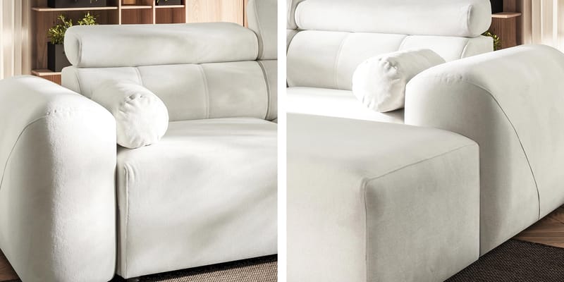 3-istuttava vuodesohva divaanilla VOLARE Velo 636 Vasenkätinen - Tummanharmaa - Huonekalut - Sohva - Vuodesohva