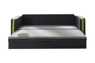 Euforia 3-istuttava vuodesohva 140x188 cm säilytystilalla, kangas - Antrasiitti - Huonekalut - Sohva - Vuodesohva - 3 istuttava vuodesohva