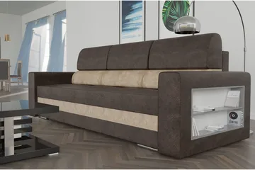 Nemo Vuodesohva 236x92x88 cm - Huonekalut - Sohva - Vuodesohva - 3 istuttava vuodesohva