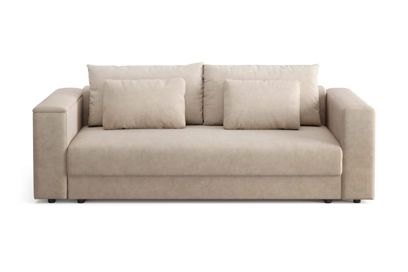 Rosenvind 3-istuttava vuodesohva säilytystilalla, beige vakosametti Andrarum, undefined