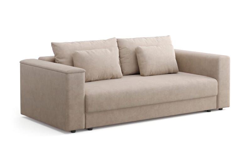 Rosenvind 3-istuttava vuodesohva säilytystilalla, beige vakosametti Andrarum - Huonekalut - Sohva - Vuodesohva - 3 istuttava vuodesohva