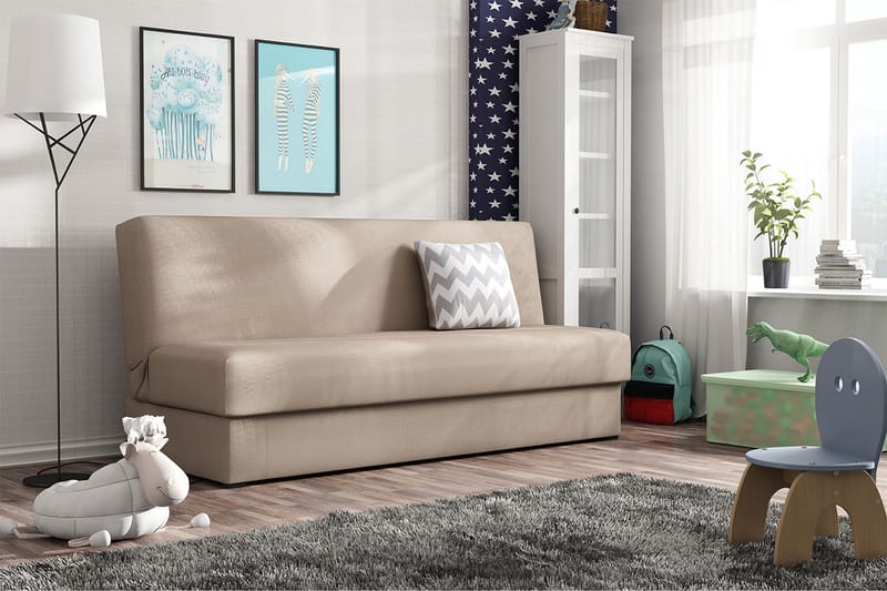 SantKearl Vuodesohva - Beige - Huonekalut - Sohva - Vuodesohva - 3 istuttava vuodesohva