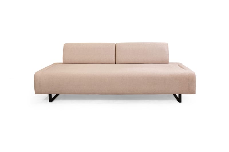 Southburn 3-istuttava vuodesohva 90x220 cm kangasta, irtonaiset selkätyynyt - Beige - Huonekalut - Sohva - Vuodesohva - 3 istuttava vuodesohva
