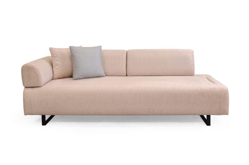 Southburn 3-istuttava vuodesohva 90x220 cm kangasta, irtonaiset selkätyynyt, Beige