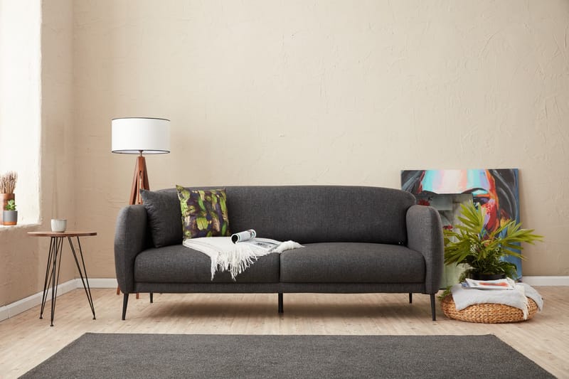 Vuodesohva 3:n ist Genna 180x90 cm - Antrasiitti - Huonekalut - Sohva - Vuodesohva - 3 istuttava vuodesohva