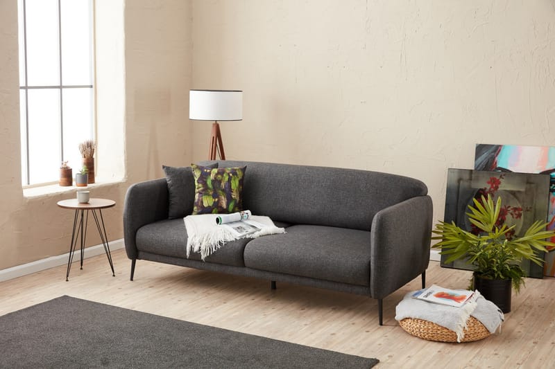 Vuodesohva 3:n ist Genna 180x90 cm - Antrasiitti - Huonekalut - Sohva - Vuodesohva - 3 istuttava vuodesohva