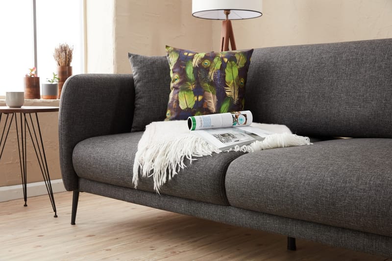 Vuodesohva 3:n ist Genna 180x90 cm - Antrasiitti - Huonekalut - Sohva - Vuodesohva - 3 istuttava vuodesohva