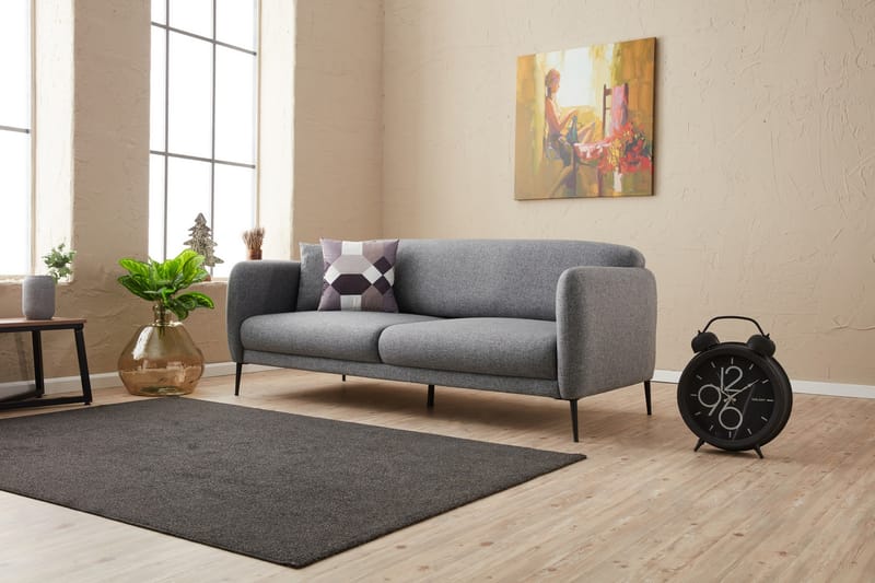 Vuodesohva 3:n ist Genna 180x90 cm - Harmaa - Huonekalut - Sohva - Vuodesohva - 3 istuttava vuodesohva