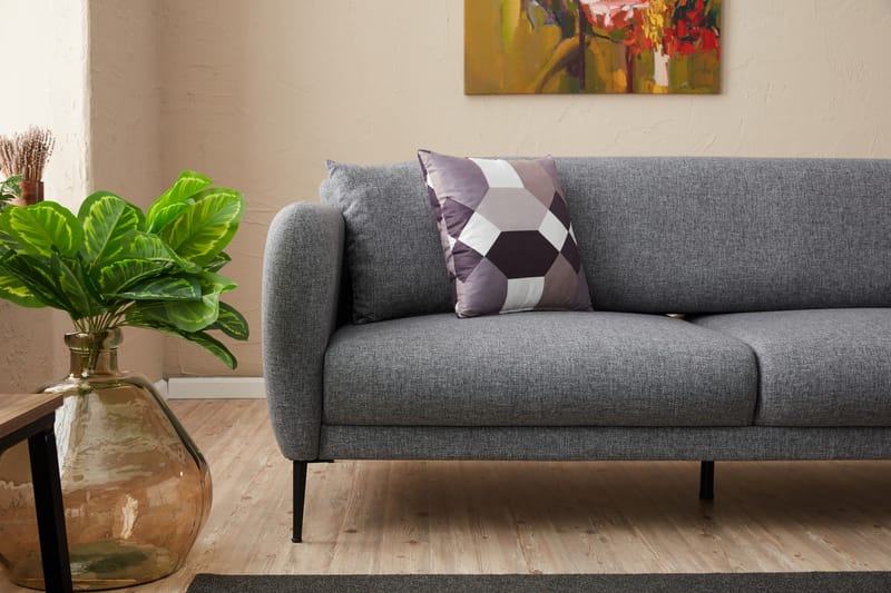 Vuodesohva 3:n ist Genna 180x90 cm - Harmaa - Huonekalut - Sohva - Vuodesohva - 3 istuttava vuodesohva