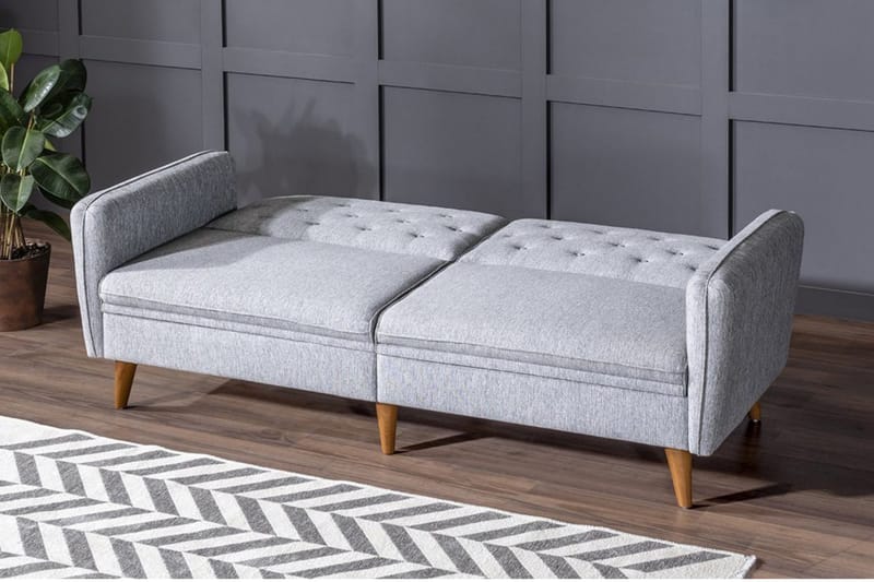 Vuodesohva Buddi 3:n ist - Harmaa - Huonekalut - Sohva - Vuodesohva - 3 istuttava vuodesohva