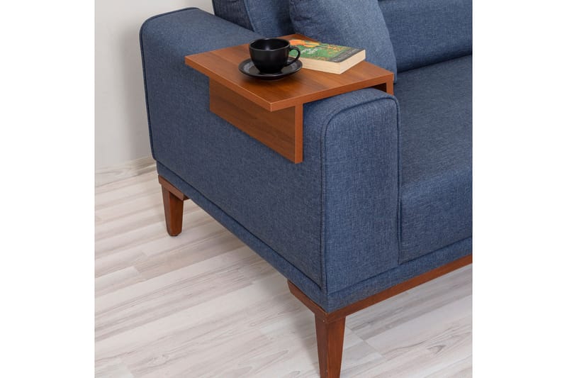 Vuodesohva Charlesbourg 3:n ist 223x94 cm - Sininen - Huonekalut - Sohva - Vuodesohva - 3 istuttava vuodesohva