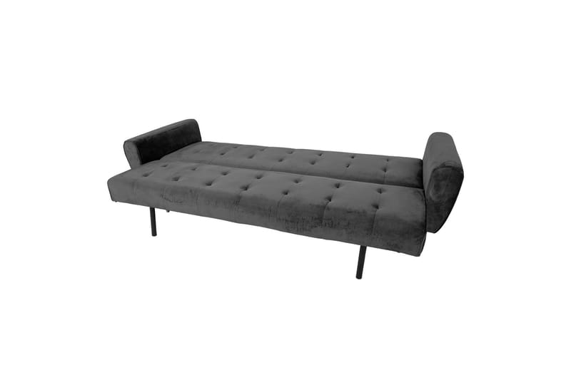 Vuodesohva Falun 214x83 cm Harmaa sametti - Huonekalut - Sohva - Vuodesohva - 3 istuttava vuodesohva