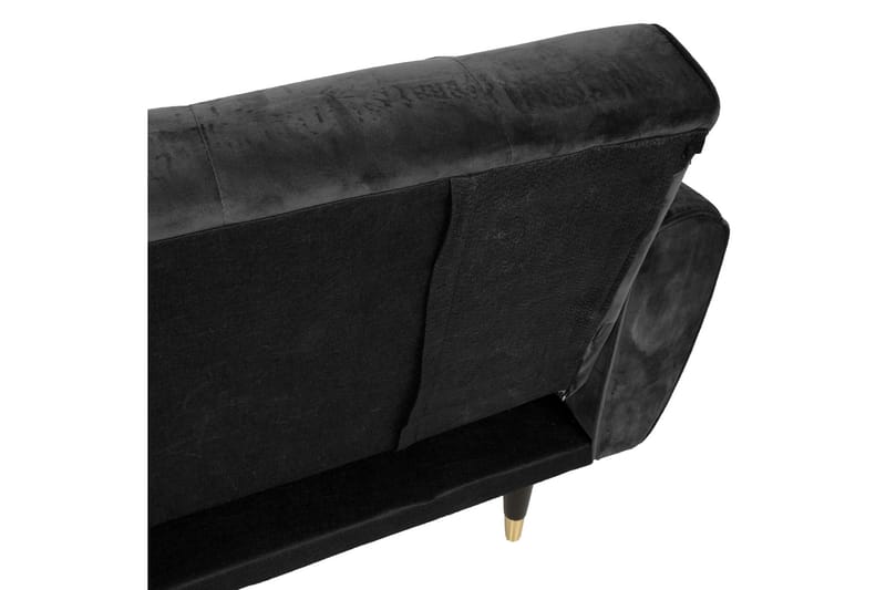 Vuodesohva Falun 214x83 cm Harmaa sametti - Huonekalut - Sohva - Vuodesohva - 3 istuttava vuodesohva