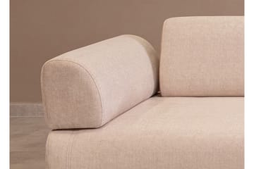 Vuodesohva Glenavy 3:n ist - Beige - Huonekalut - Sohva - Vuodesohva - 3 istuttava vuodesohva