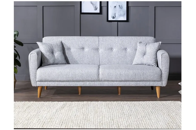 Vuodesohva Kajla 3:n ist - Harmaa - Huonekalut - Sohva - Vuodesohva - 3 istuttava vuodesohva