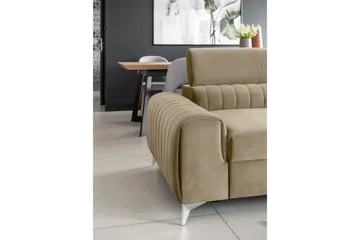 Vuodesohva Laucha 3:n ist - Beige - Huonekalut - Sohva - Vuodesohva - 3 istuttava vuodesohva