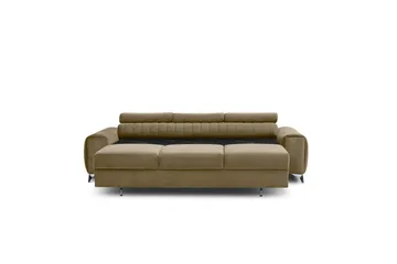 Vuodesohva Laucha 3:n ist - Beige - Huonekalut - Sohva - Vuodesohva - 3 istuttava vuodesohva
