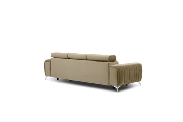 Vuodesohva Laucha 3:n ist - Beige - Huonekalut - Sohva - Vuodesohva - 3 istuttava vuodesohva