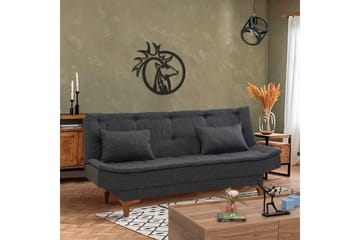 Vuodesohva Longburn 3:n ist 106x192 - Antrasiitti - Huonekalut - Sohva - Vuodesohva - 3 istuttava vuodesohva