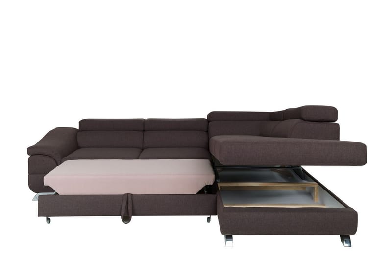 Vuodesohva Seglim 3:n ist avopäädyllä Oikea - Tummanharmaa - Huonekalut - Sohva - Vuodesohva - Kulmavuodesohva