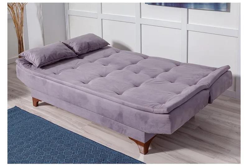 Vuodesohva Theodora 3:n ist - Harmaa - Huonekalut - Sohva - Vuodesohva - 3 istuttava vuodesohva