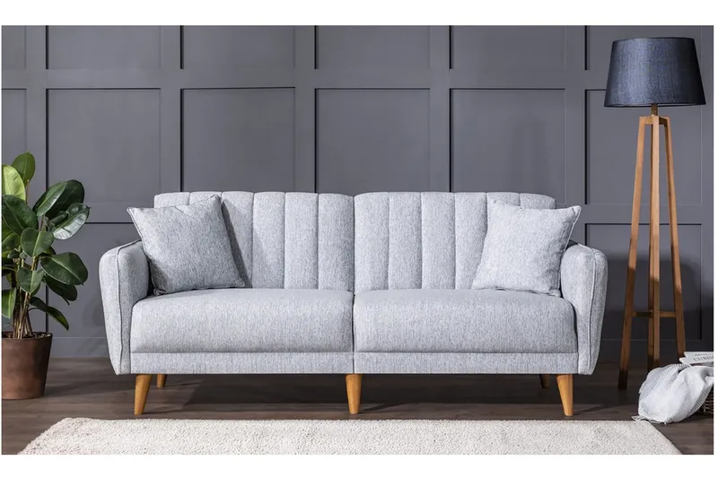 Vuodesohva Twana 3:n ist - Harmaa - Huonekalut - Sohva - Vuodesohva - 3 istuttava vuodesohva