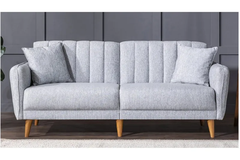 Vuodesohva Twana 3:n ist - Harmaa - Huonekalut - Sohva - Vuodesohva - 3 istuttava vuodesohva