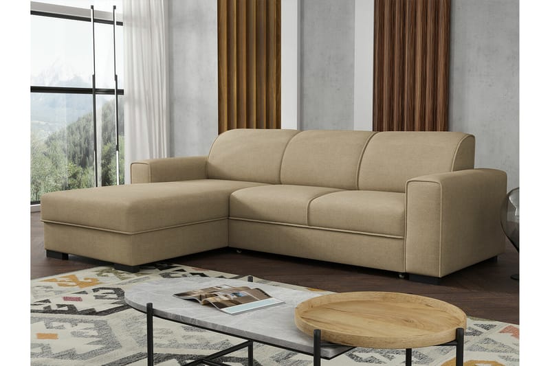 3:n ist Kulmasohva Denegal - Beige - Huonekalut - Sohva - Vuodesohva