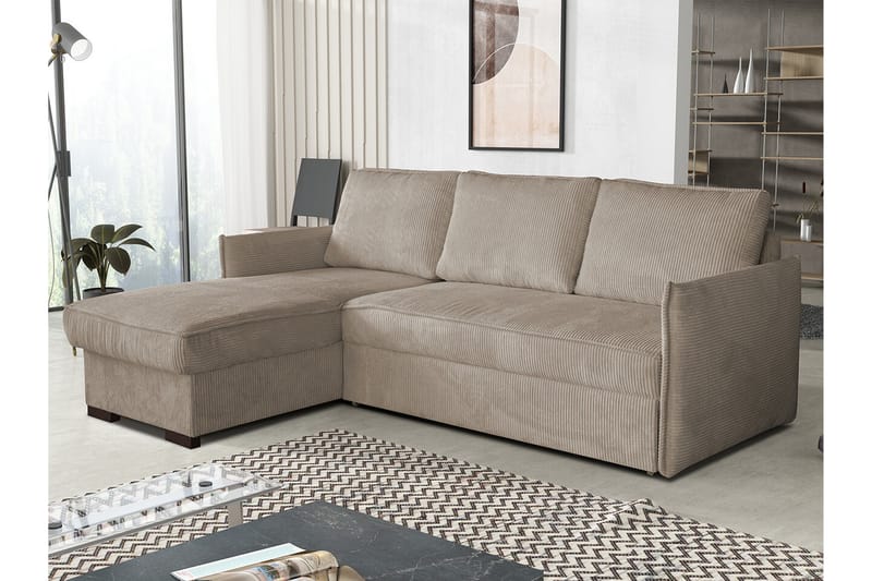 3:n ist Kulmasohva Denegal - Beige - Huonekalut - Sohva - Vuodesohva