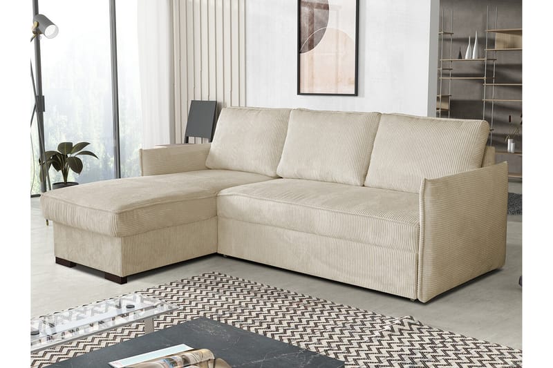 3:n ist Kulmasohva Denegal - Beige - Huonekalut - Sohva - Vuodesohva