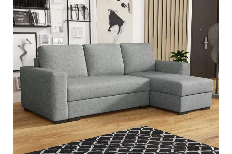 3:n ist Kulmasohva Denegal - Harmaa - Huonekalut - Sohva - Vuodesohva