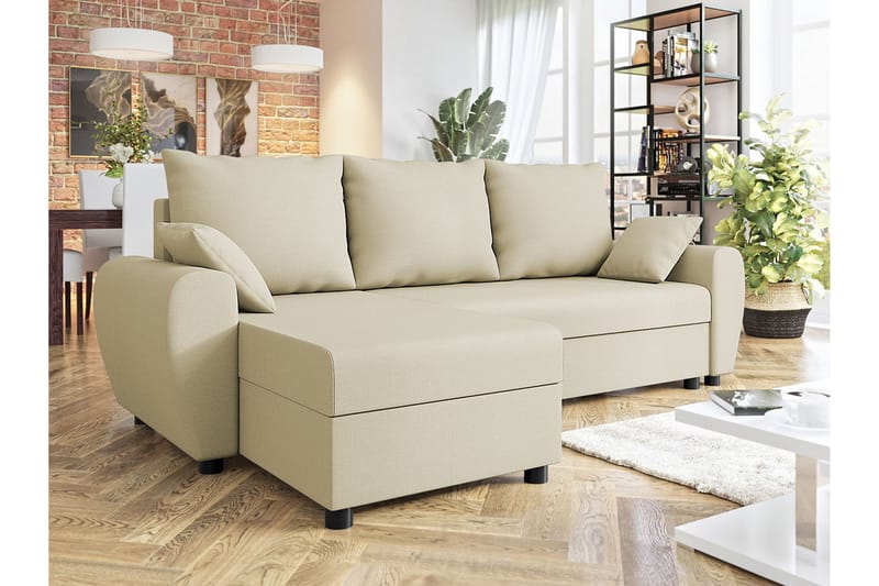 3:n ist Kulmasohva Fionara - Beige - Huonekalut - Sohva - Vuodesohva