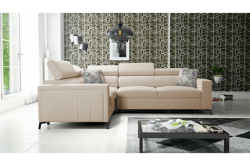 3:n ist Kulmasohva Galbally - Beige - Huonekalut - Sohva - Vuodesohva