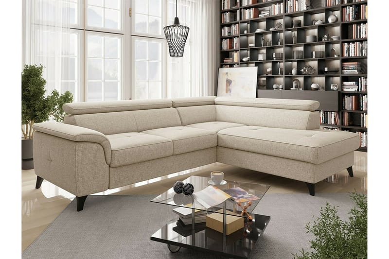 3:n ist Kulmasohva Graystone - Beige - Huonekalut - Sohva - Vuodesohva
