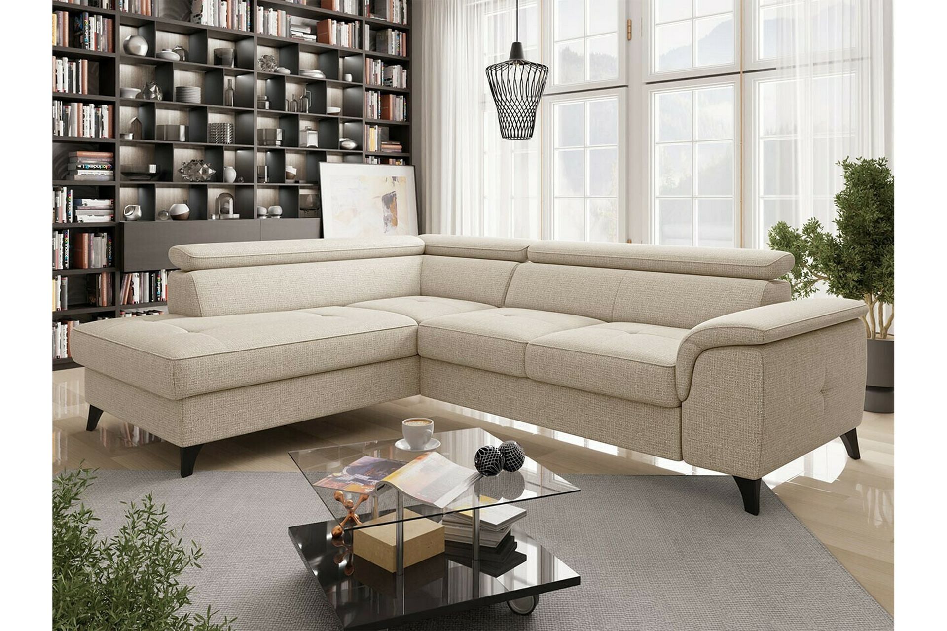 3:n ist Kulmasohva Graystone - Beige - Huonekalut - Sohva - Vuodesohva