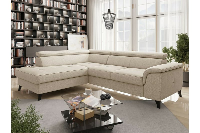 3:n ist Kulmasohva Graystone - Beige - Huonekalut - Sohva - Vuodesohva