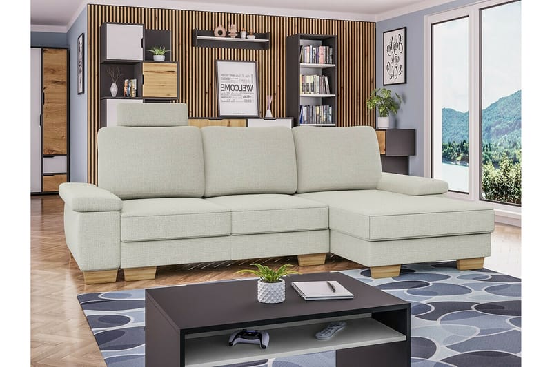 3:n ist Kulmasohva Graystone - Beige - Huonekalut - Sohva - Vuodesohva