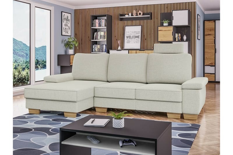 3:n ist Kulmasohva Graystone - Beige - Huonekalut - Sohva - Vuodesohva