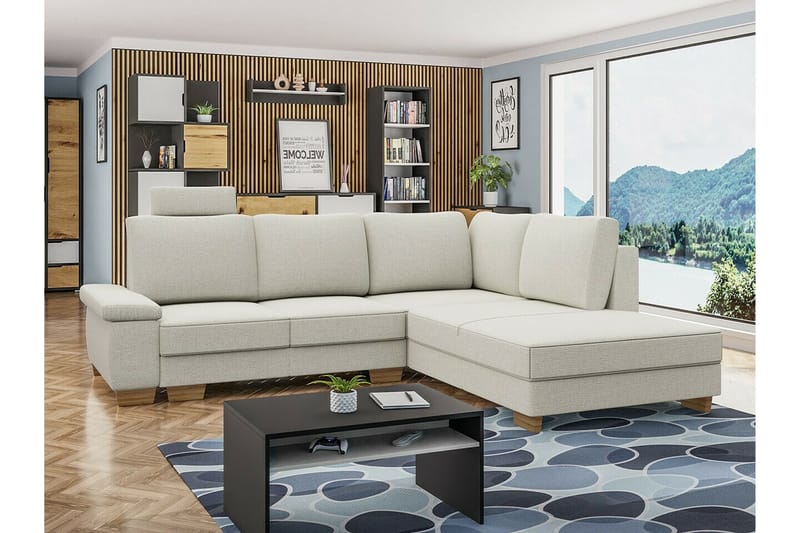 3:n ist Kulmasohva Graystone - Beige - Huonekalut - Sohva - Vuodesohva
