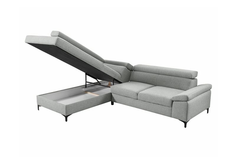 3:n ist Kulmasohva Graystone - Tummanharmaa - Huonekalut - Sohva - Vuodesohva