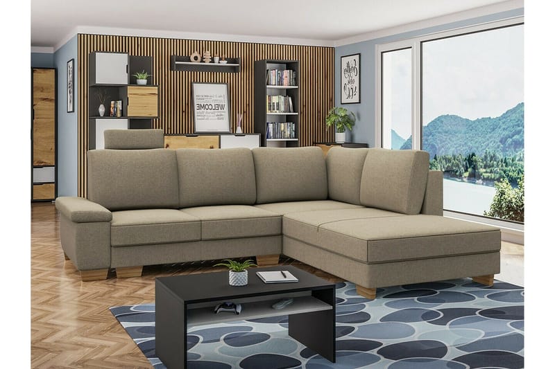 3:n ist Kulmasohva Graystone - Huonekalut - Sohva - Vuodesohva