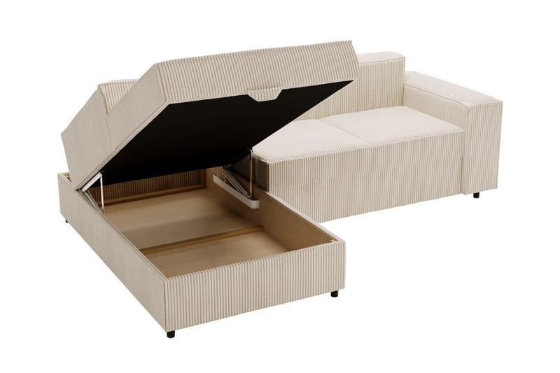 3:n ist Kulmasohva Knocklong - Beige Kerma - Huonekalut - Sohva - Vuodesohva