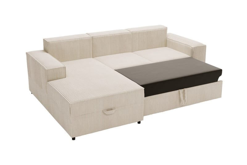 3:n ist Kulmasohva Knocklong - Beige/Vaaleabeige - Huonekalut - Sohva - Vuodesohva